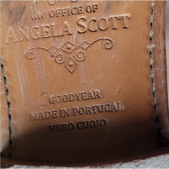 The Office of Angela Scott Mr. Evans Wingtip Oxford Shoe Loafer Black size 40 - Picture 10 of 12